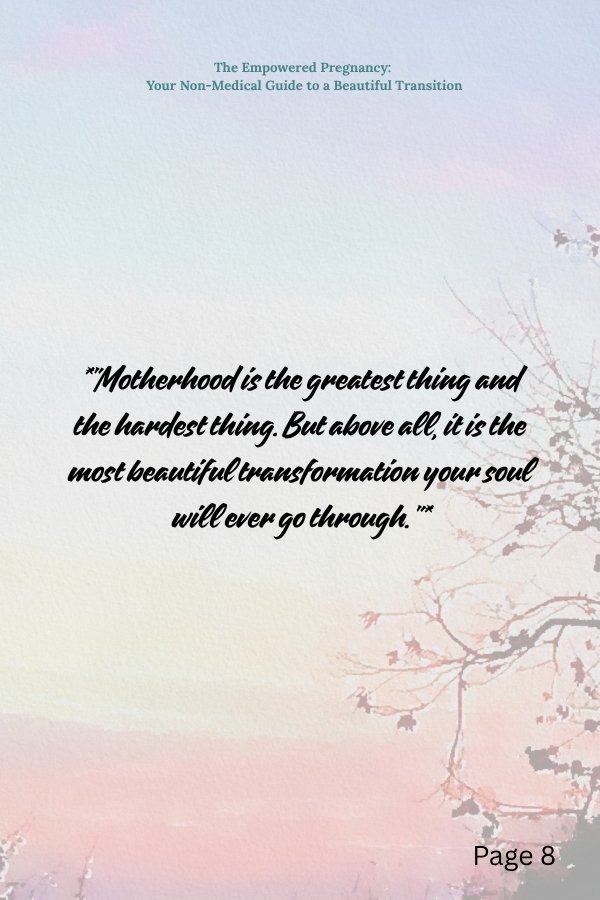 The Empowered Pregnancy: Your Non-Medical Guide to a Beautiful Transition - Image 3